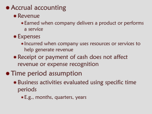 Chapter 4: Accrual Basis Accounting and the Accounting Cycle