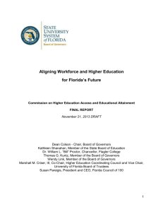 Aligning Workforce and Higher Education for Florida's Future