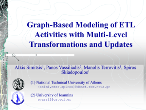 Graph-Based Modeling of ETL Activities with Multi