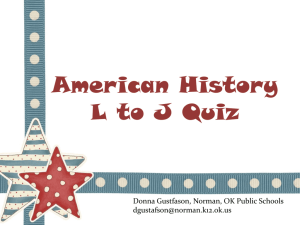 American History L to J Quiz