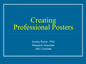 Creating Professional Posters