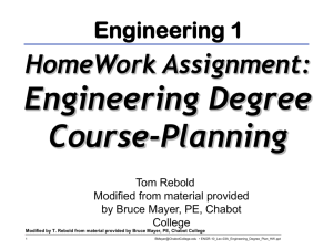 Engineering Degree Plan
