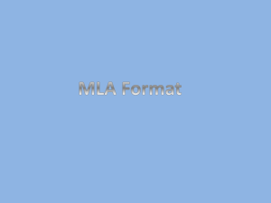 MLA Reference (power point by Kim Peterson)
