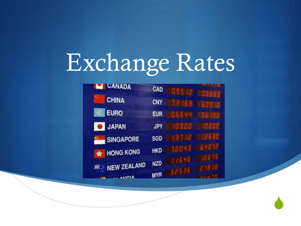 What Is The Current Exchange Rate Today