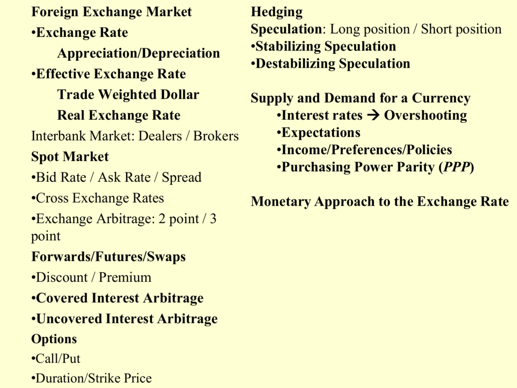 Foreign Exchange Faculty Websites - 