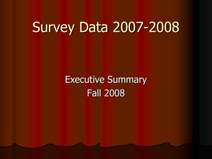 2007-8 (n=123) - UCF College of Education and Human Performance