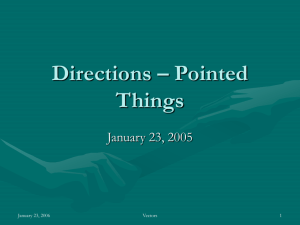 Directions – Pointed Things