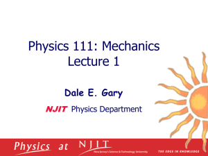 Physics and Measurements Vectors