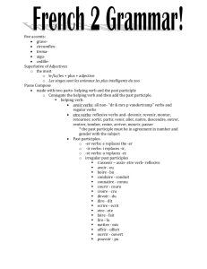 French 2 Grammar! five accents: grave- circumflex- trema