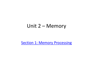 Unit II – Memory Notes (Web)
