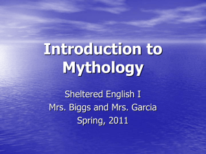 Intro to mythology powerpoint