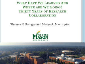 Thirty Years of Research Collaboration