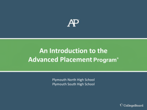AP Exams - Plymouth Public Schools