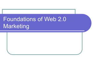 Foundations of Web 2.0 Marketing