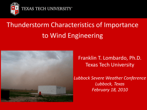 Dr. Frank Lombardo: Thunderstorm characteristics of importance for