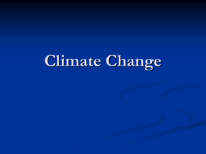 Climate Change - University of San Diego