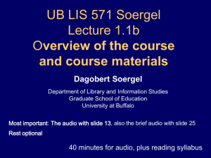 audio slides - Dagobert Soergel