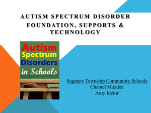 AUTISM SPECTRUM DISORDER FOUNDATION