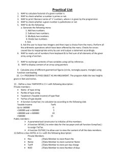 Practical List for Computer Science