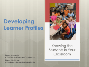 Learner Profiles