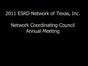 quality improvement - ESRD Network of Texas