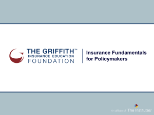 Insurance Principles - The Griffith Foundation