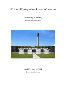 2014_URC_Booklet - University at Albany