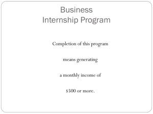 Business Internship Program (BIP)