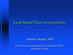 What is Lead-Based Paint? - American Industrial Hygiene Association