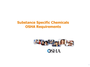 Substance Specific Chemicals