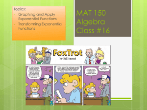 Chapter 4: Exponents & Polynomials
