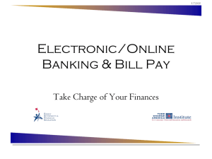 Electronic Banking - Schoolwires