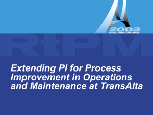 Extending PI for Process Improvement in Operations
