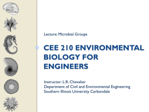 CEE 210 Environmental Biology for Engineers