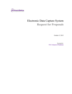 Electronic Data Capture System