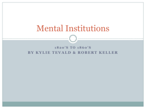 19th Century Mental Institutions