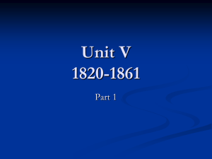 Unit IV 1820-1861 - Grosse Pointe Public School System