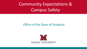 Community Expectations and Campus Safety