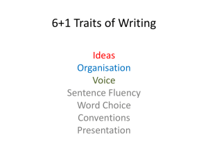 6+1 Traits of Writing Voice