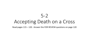 5-2 Accepting Death on a Cross