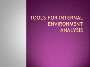 Tools for internal environment analysis