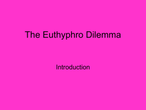 The Euthyphro Dilemma