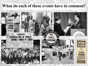 Events that Influenced the Civil Rights