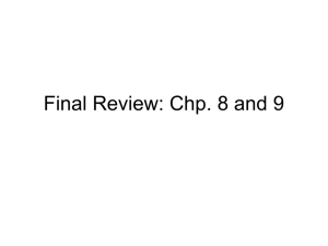 Final Review 8+9 ppt