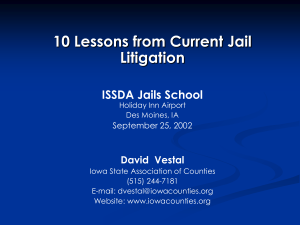 10 Lessons from Current Jail Litigation