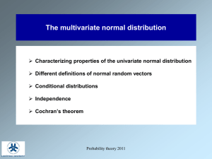 The multivariate normal distribution