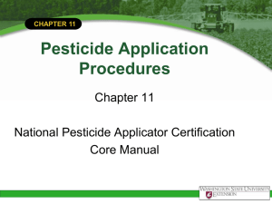 Chapter 11 — Pesticide Application Procedures