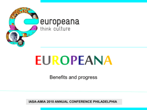 the benefits and progress of Europeana