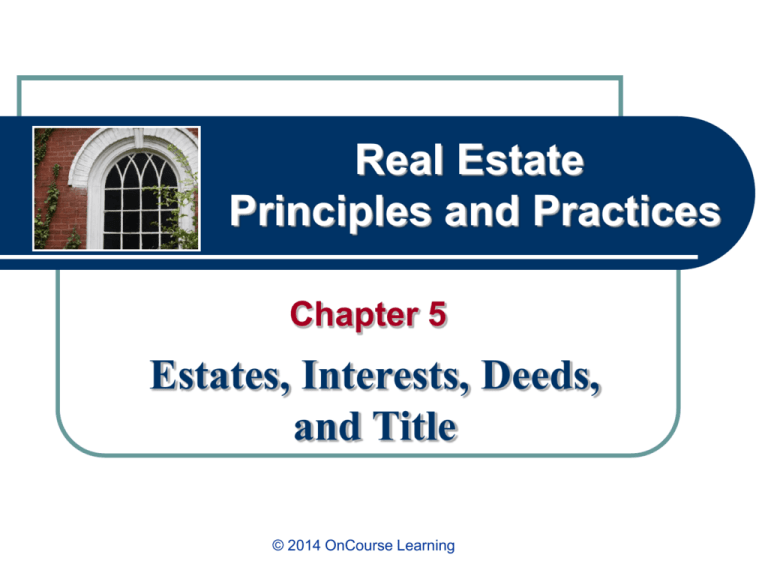 oncourse learning real estate