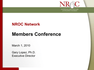 NROC Members Conference Update 03-01-10